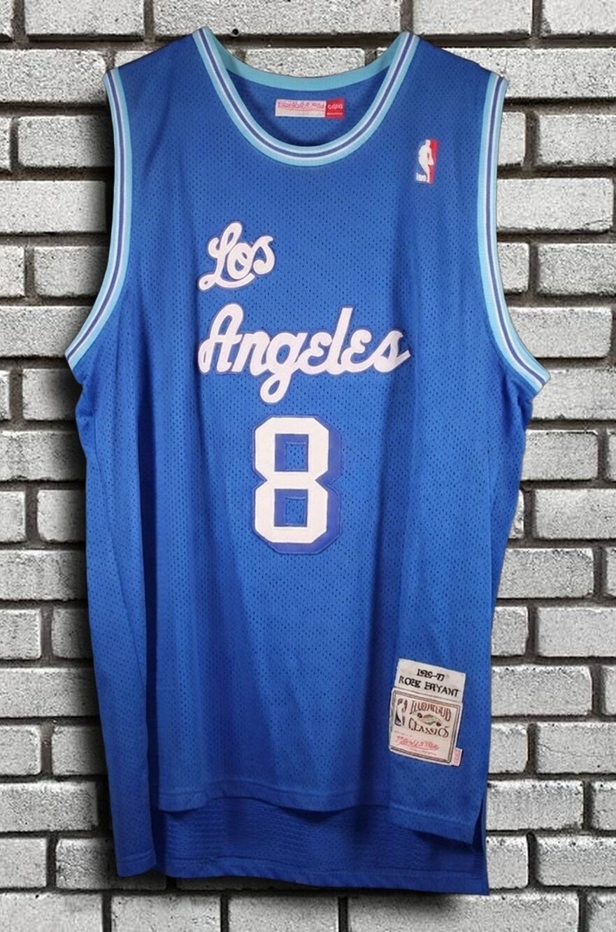 Kobe Bryant Mitchell & Ness LA Lakers 1996-97 Blue Jersey Sz 54 XXL